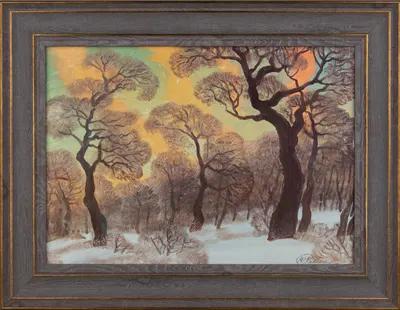 Ракша Юрий Михайлович. Зимний пейзаж. 1960-е – 1970-е годы.