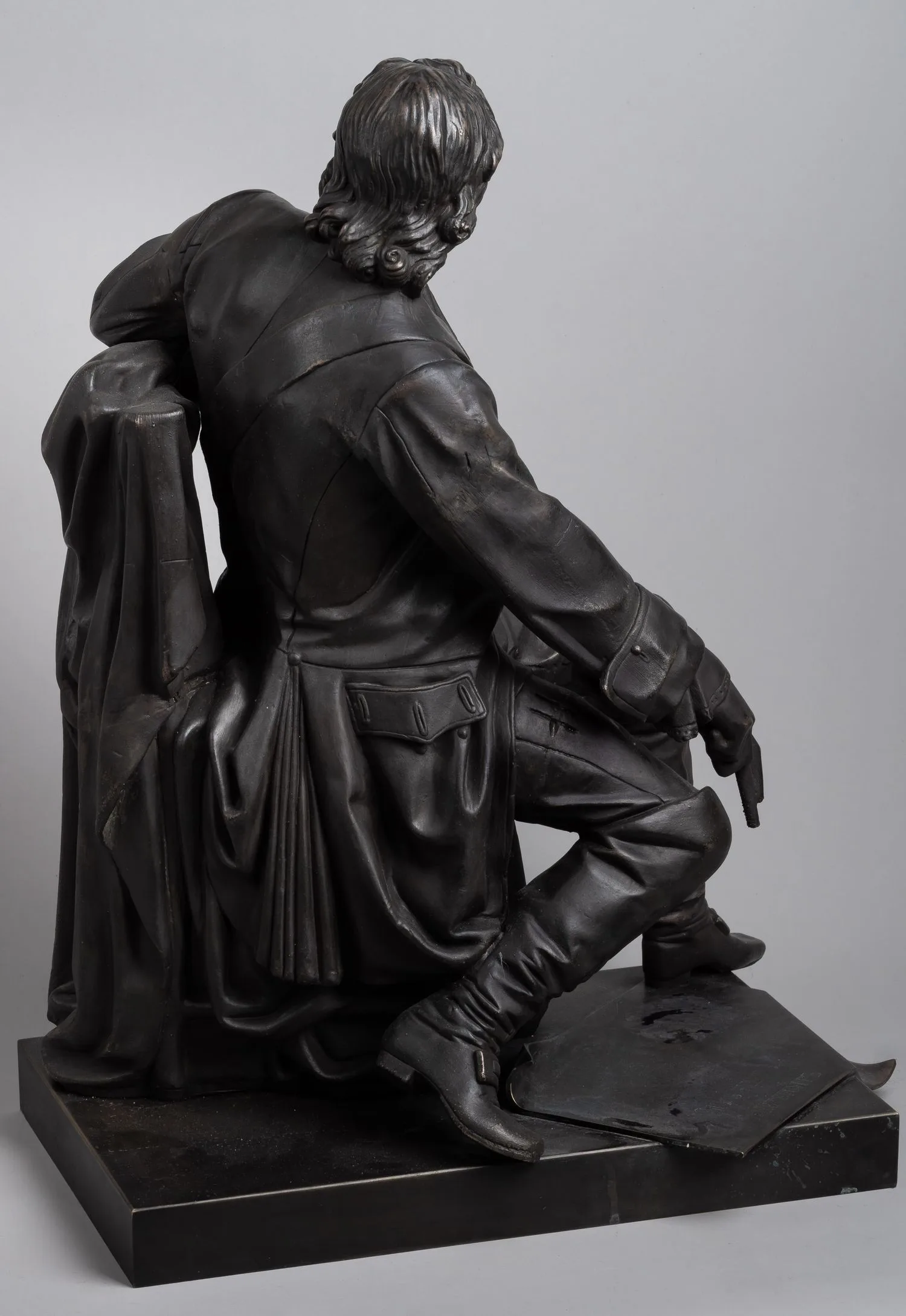 Кабинетная скульптура «Петр I». Россия, автор модели - А.М. Опекушин, 1872 г. С экспертизой. — фото 3