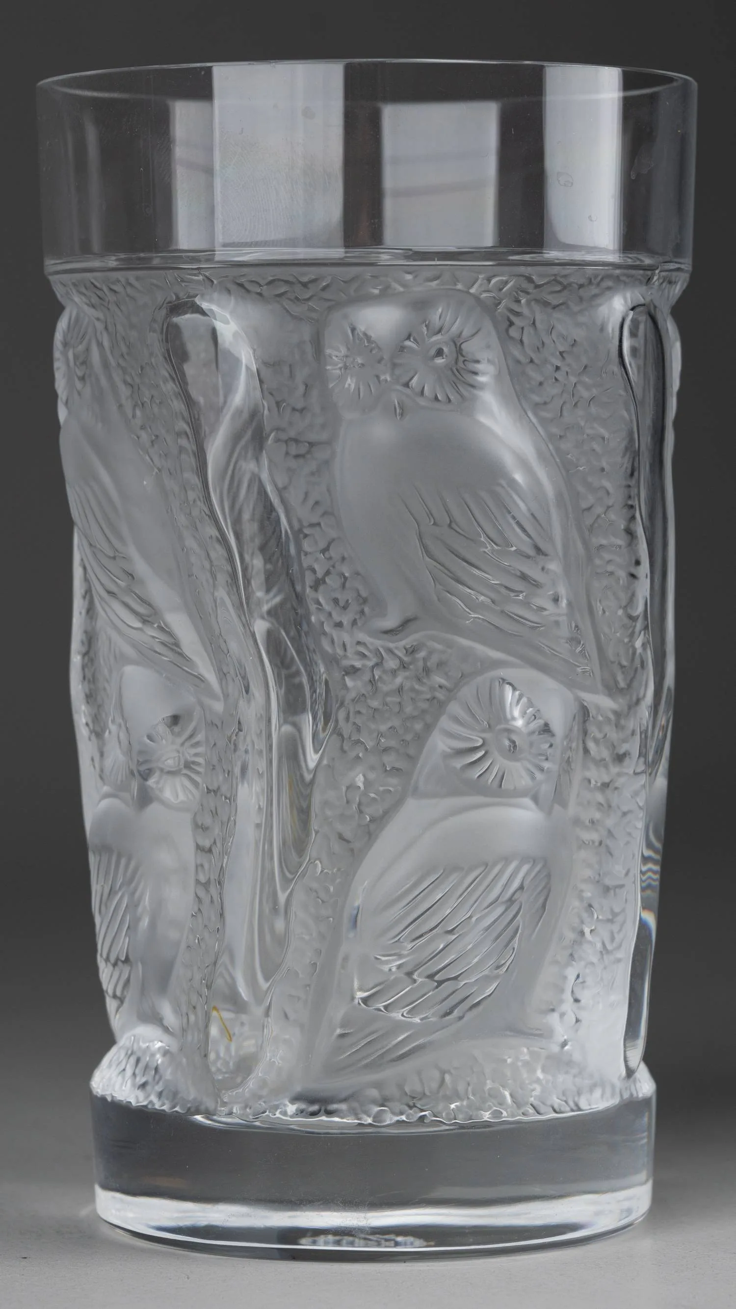 Парные стаканы с изображением сов. Франция, фирма Lalique, 1990-е годы. — фото 2