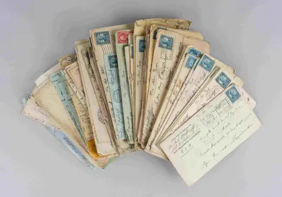Архив переписки эмигранта Павла Маштакова. 58 конвертов (большинство писем сохранено) и 3 почтовые карточки, отправленные Маштаковым родным из США в СССР. 1925 - 1938 годы.