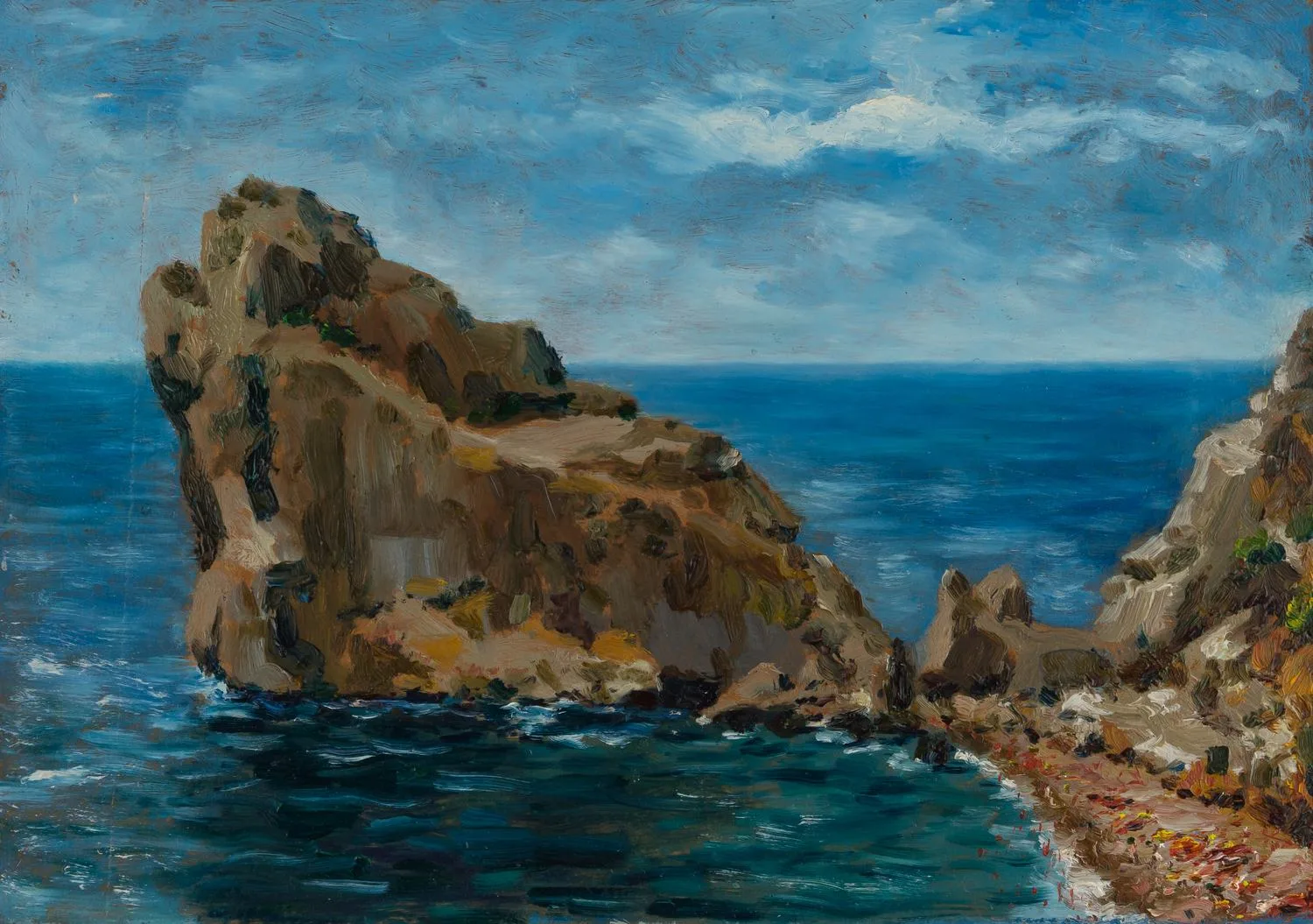 Шматко Иван Иванович. Скала в море. 1970-е – 1980-е годы. — фото 1